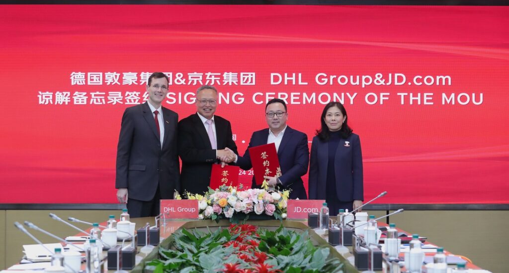 JD.com and DHL sign Memorandum of Understanding to support German brands' growth in China and Europe