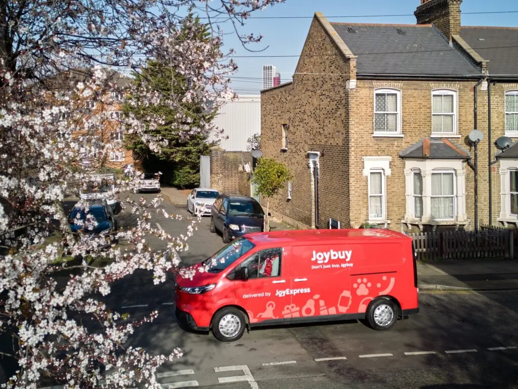 JoyExpress Electric Delivery Van In Residential Area